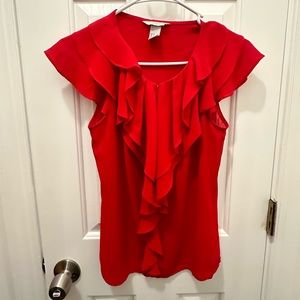 H&M Red lightweight Top